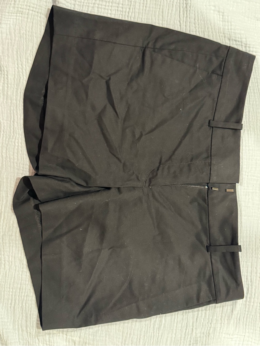 Ann Taylor Women’s Black Flat-Front Tailored Shorts